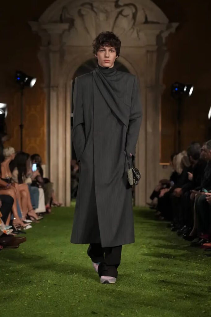A model walks the Valentino FW26 Runway