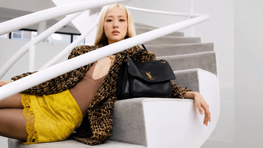 Rosé in Saint Laurent's Fall 2026 campaign